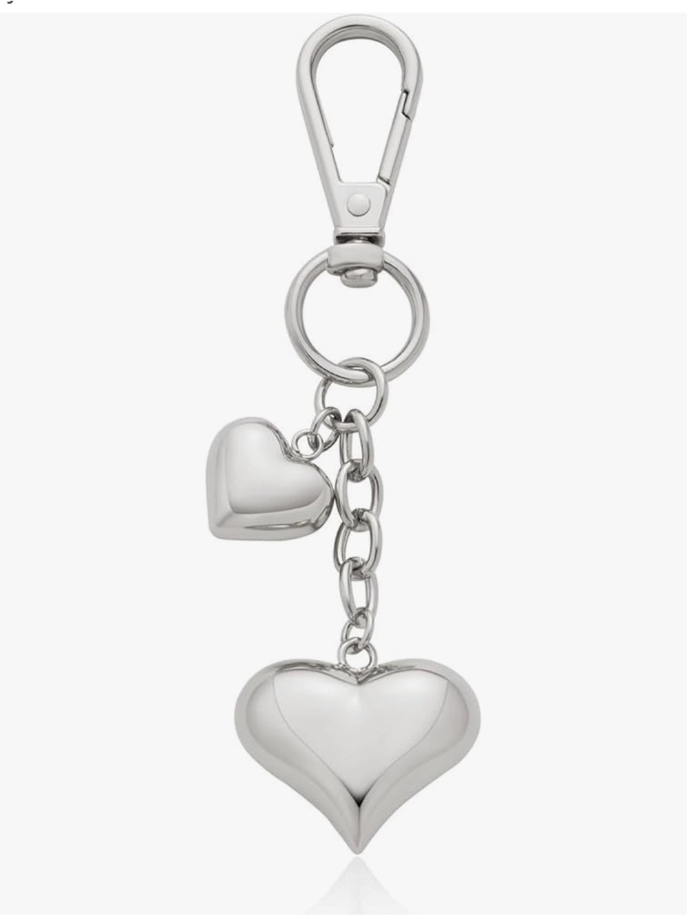 Silver Hearts Versatile Bag charm / Keychain ~ New ~ Great Accessory!